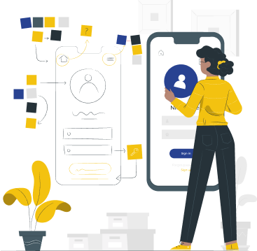 WEB DEVELOPMENT & UI/UX illustration